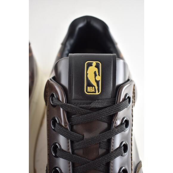 Louis Vuitton LV x NBA Abbesses Derby Ebony Brown Monogram Sneaker UK 9 US 10 11 - Picture 9 of 16